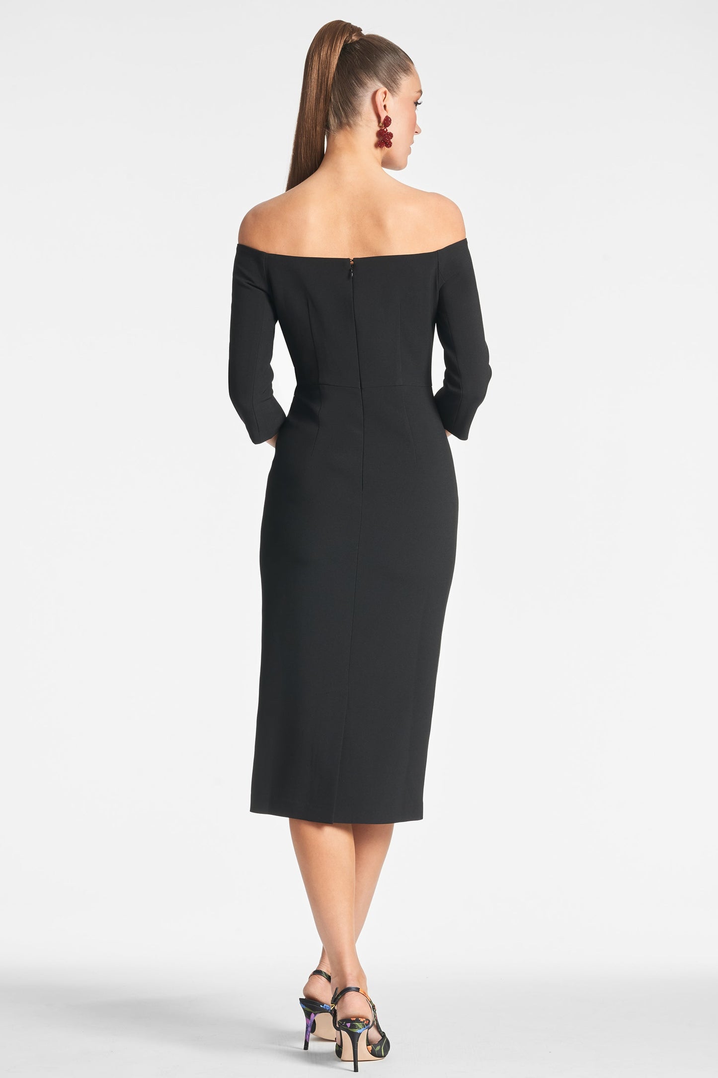 Fatima Dress - Noir Bouquet - Final Sale