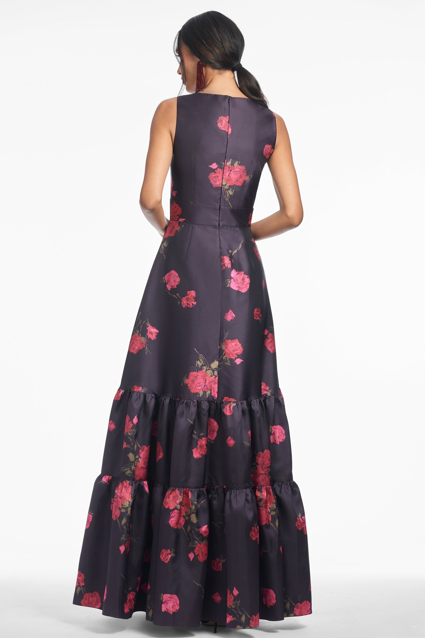 Rori Gown - Malbec Tea Blooms - Final Sale