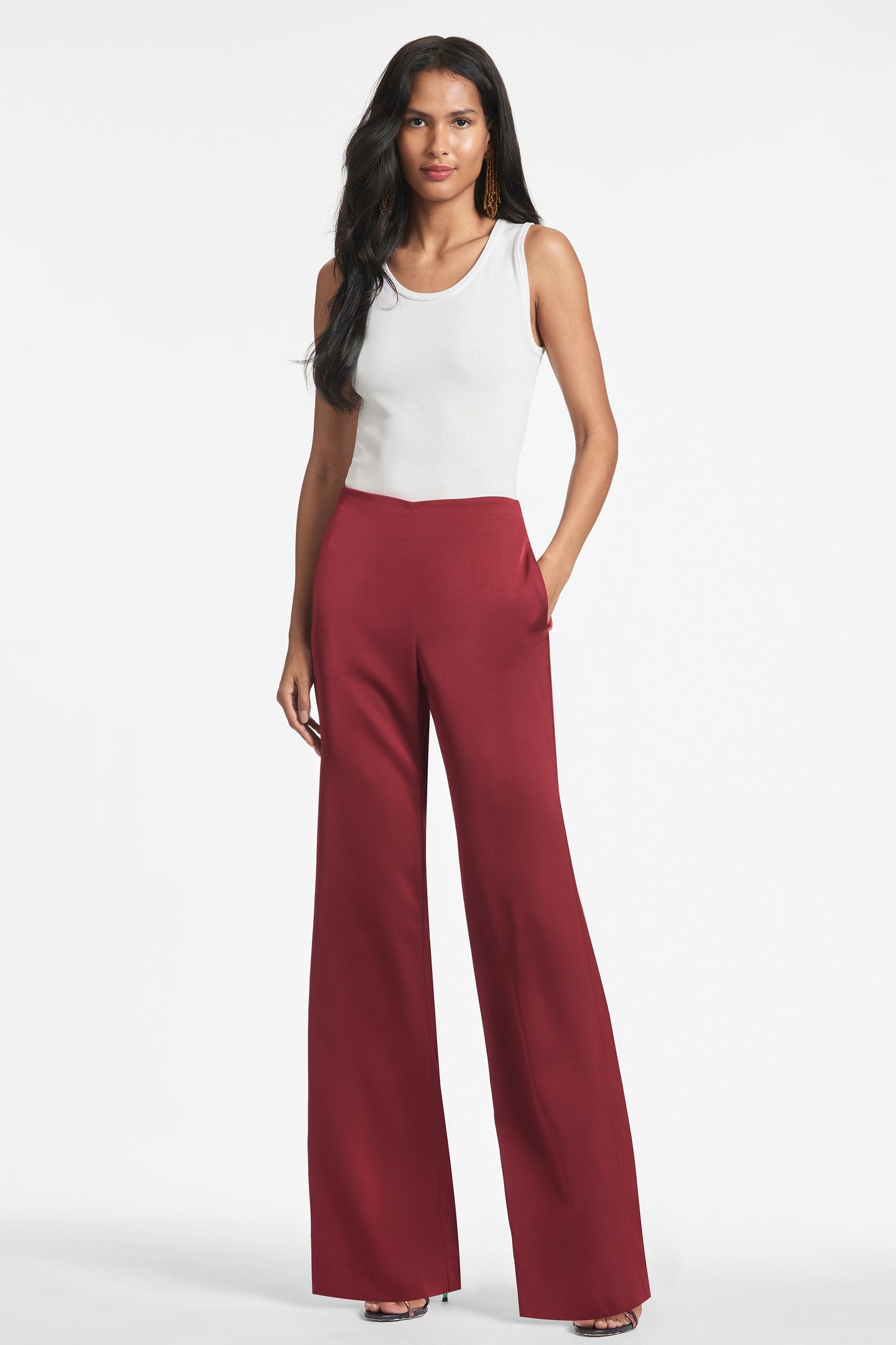 Alli Pant - Bordeaux - Final Sale