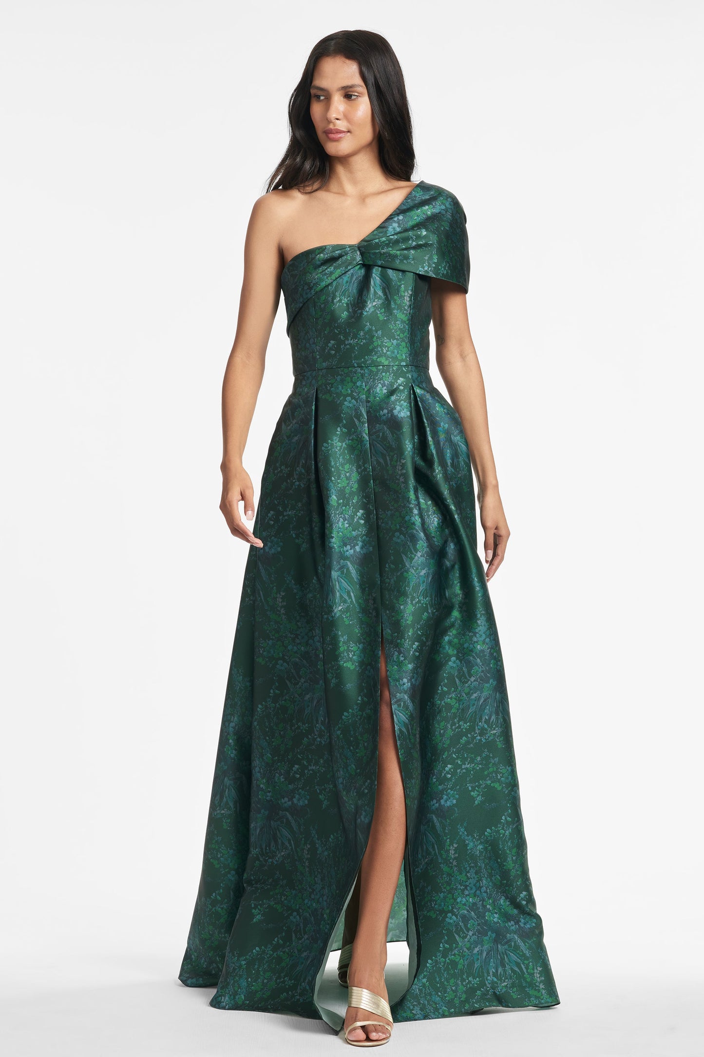 Deliah Gown - Malachite Bouquet Multi - Final Sale