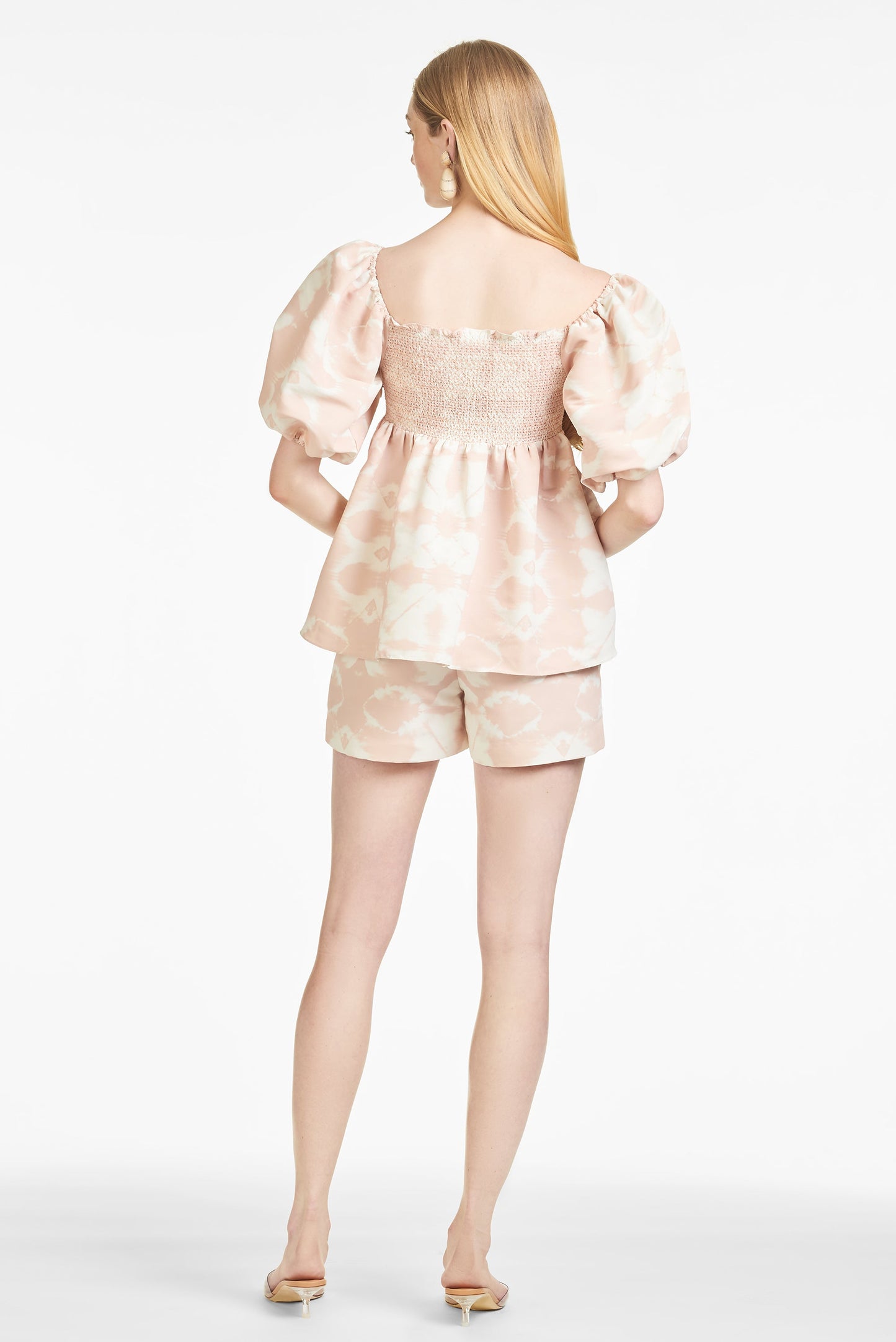 Lindsay Top - Shell Pink Shibori - Final Sale