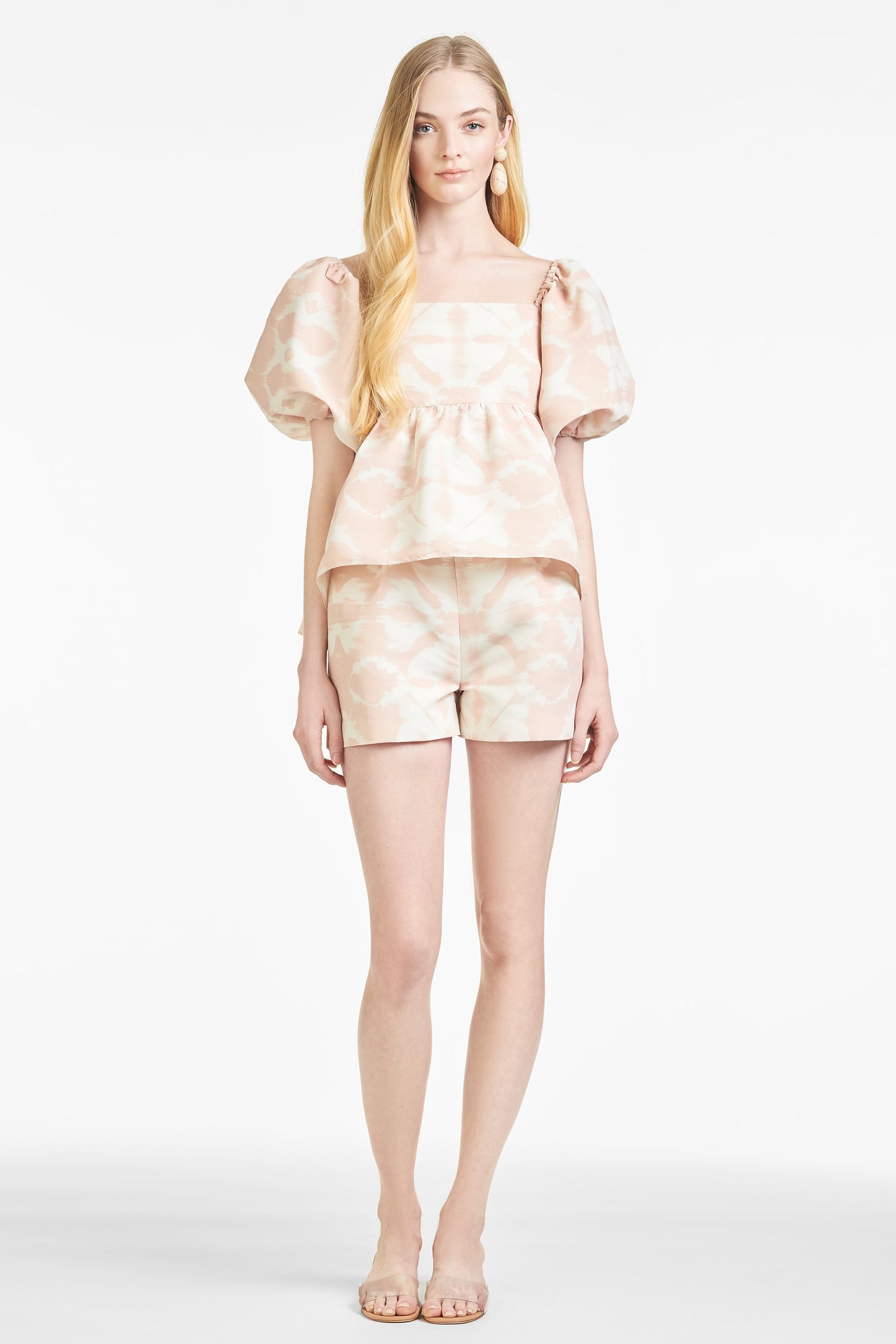 Lindsay Top - Shell Pink Shibori - Final Sale