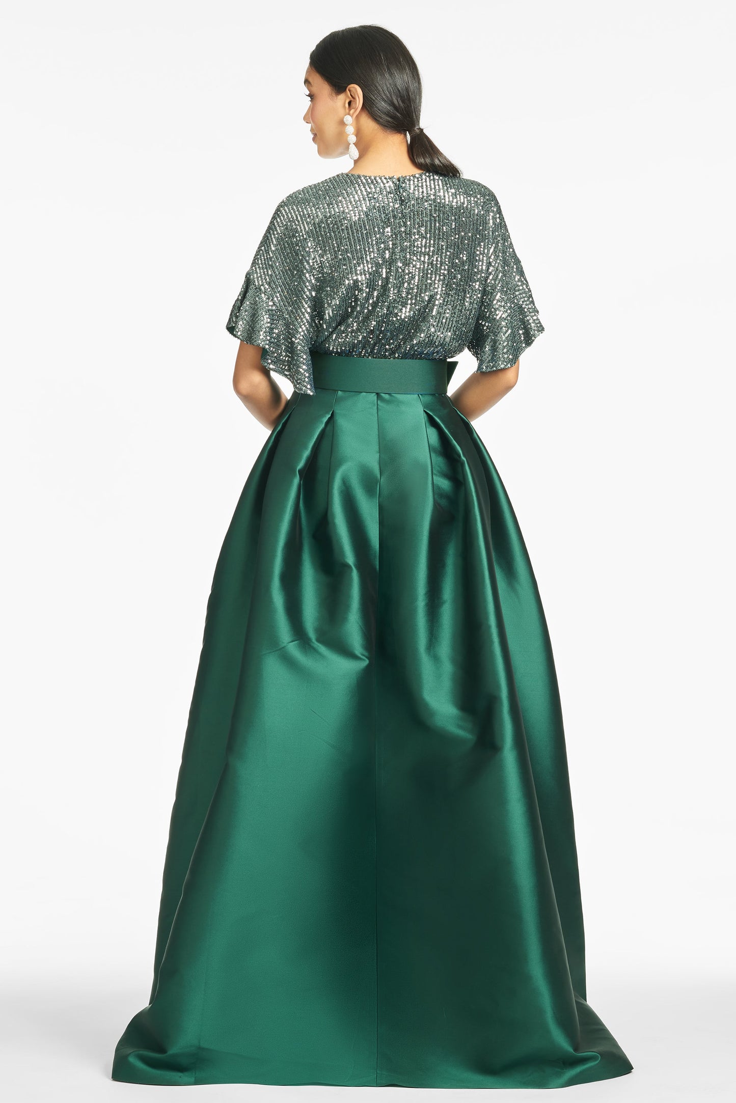 Simone Gown - Hunter Green - Final Sale