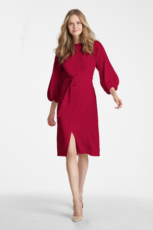 Annie Dress - Dark Red - Final Sale