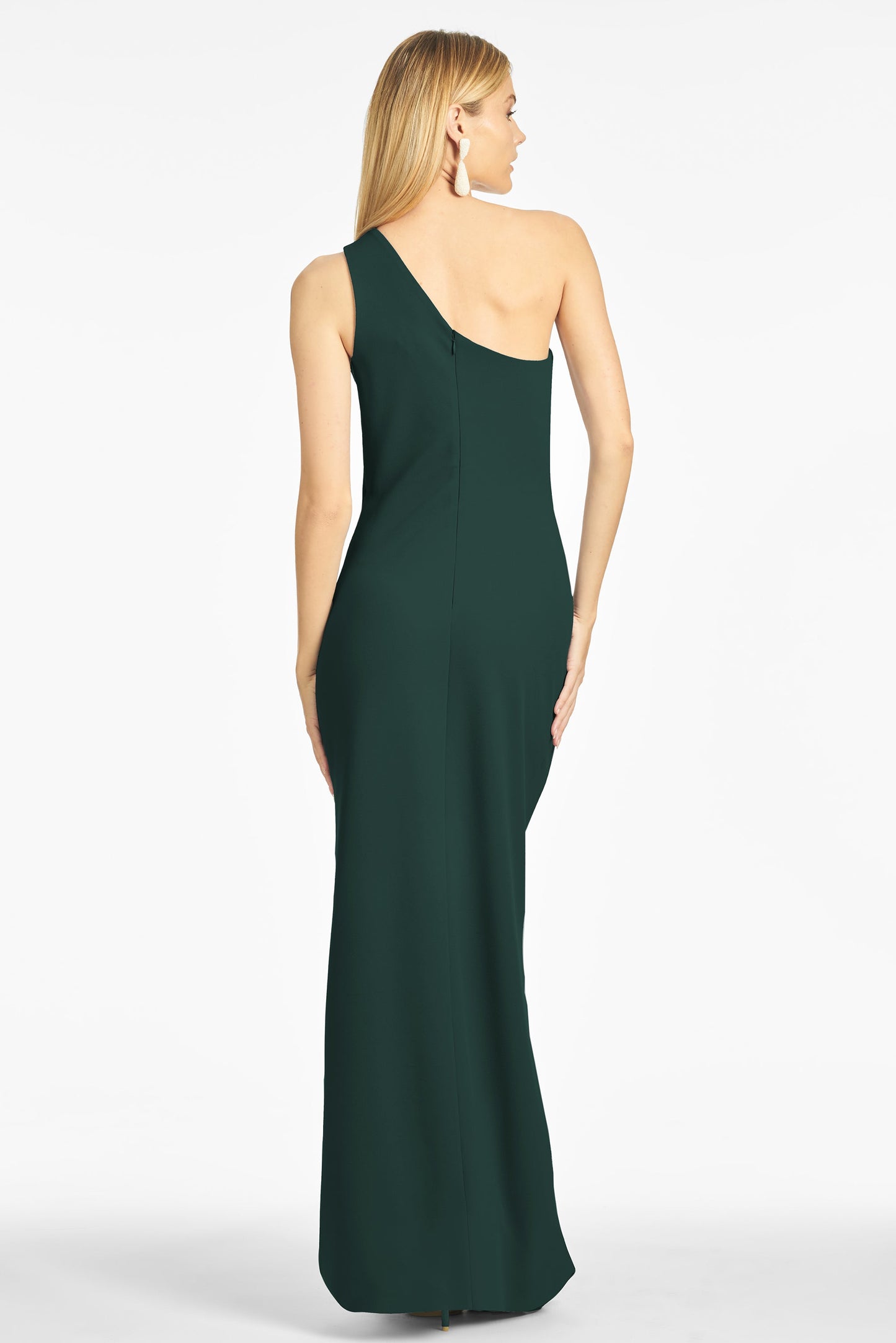 Cece 4-Way Stretch Crepe Gown - Emerald - Final Sale