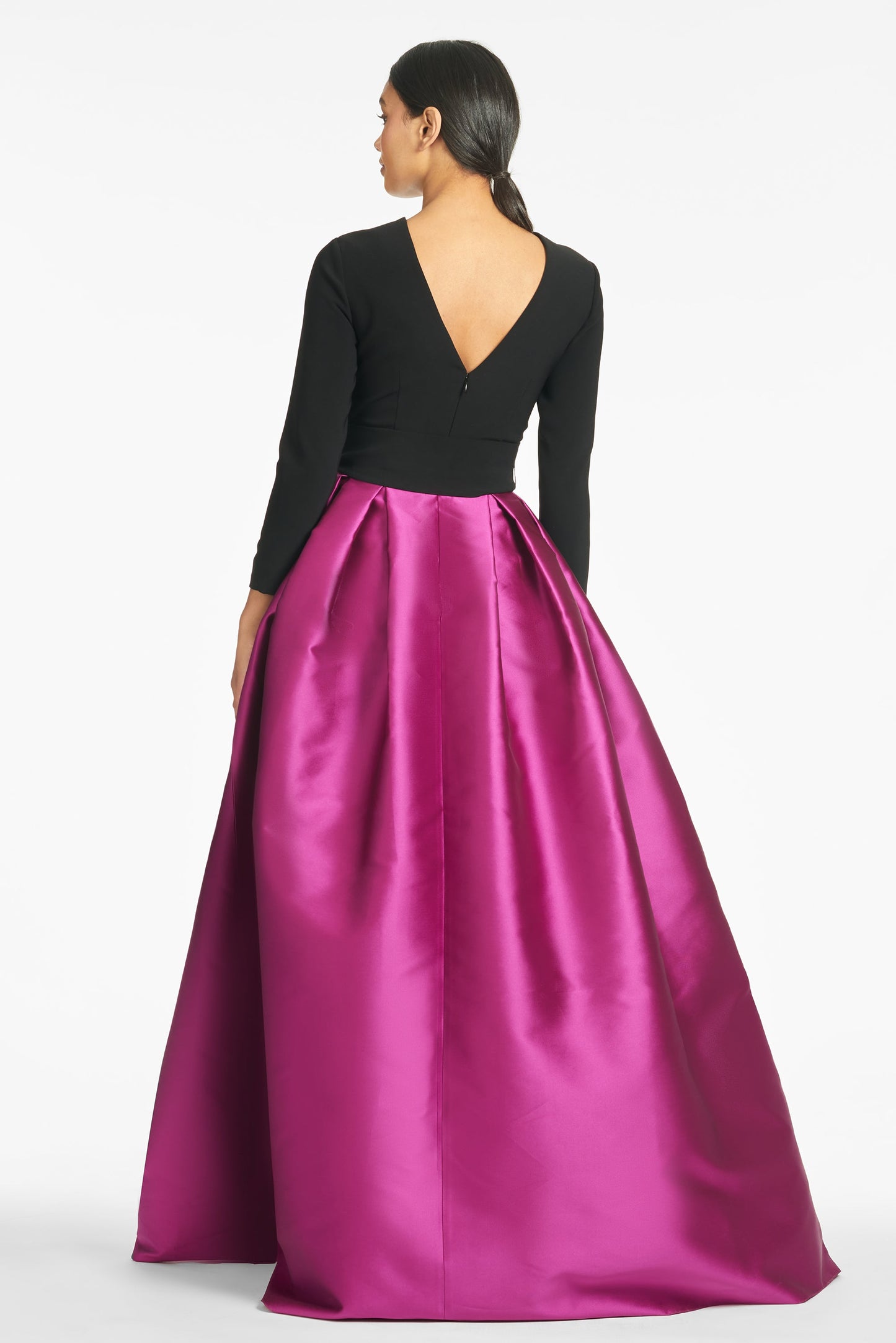 Desdemona Gown - Black/Magenta - Final Sale