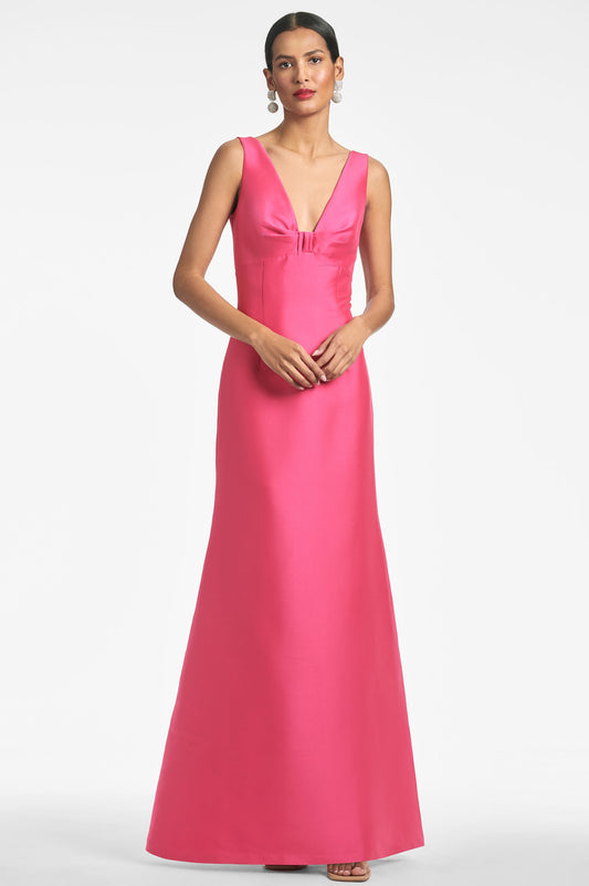 Evan Gown - Fuchsia - Final Sale