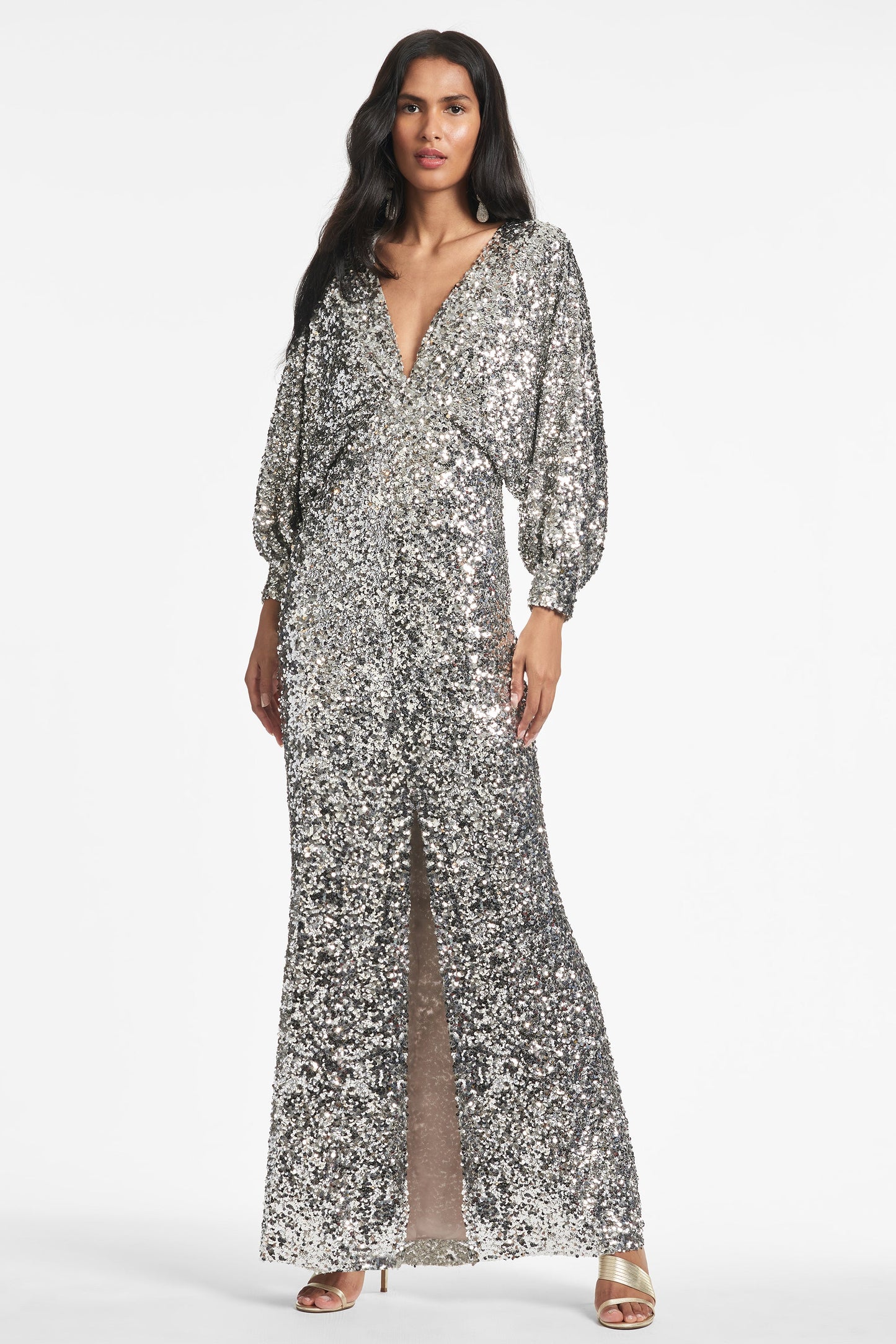 Gabby Gown - Silver Sequins - Final Sale