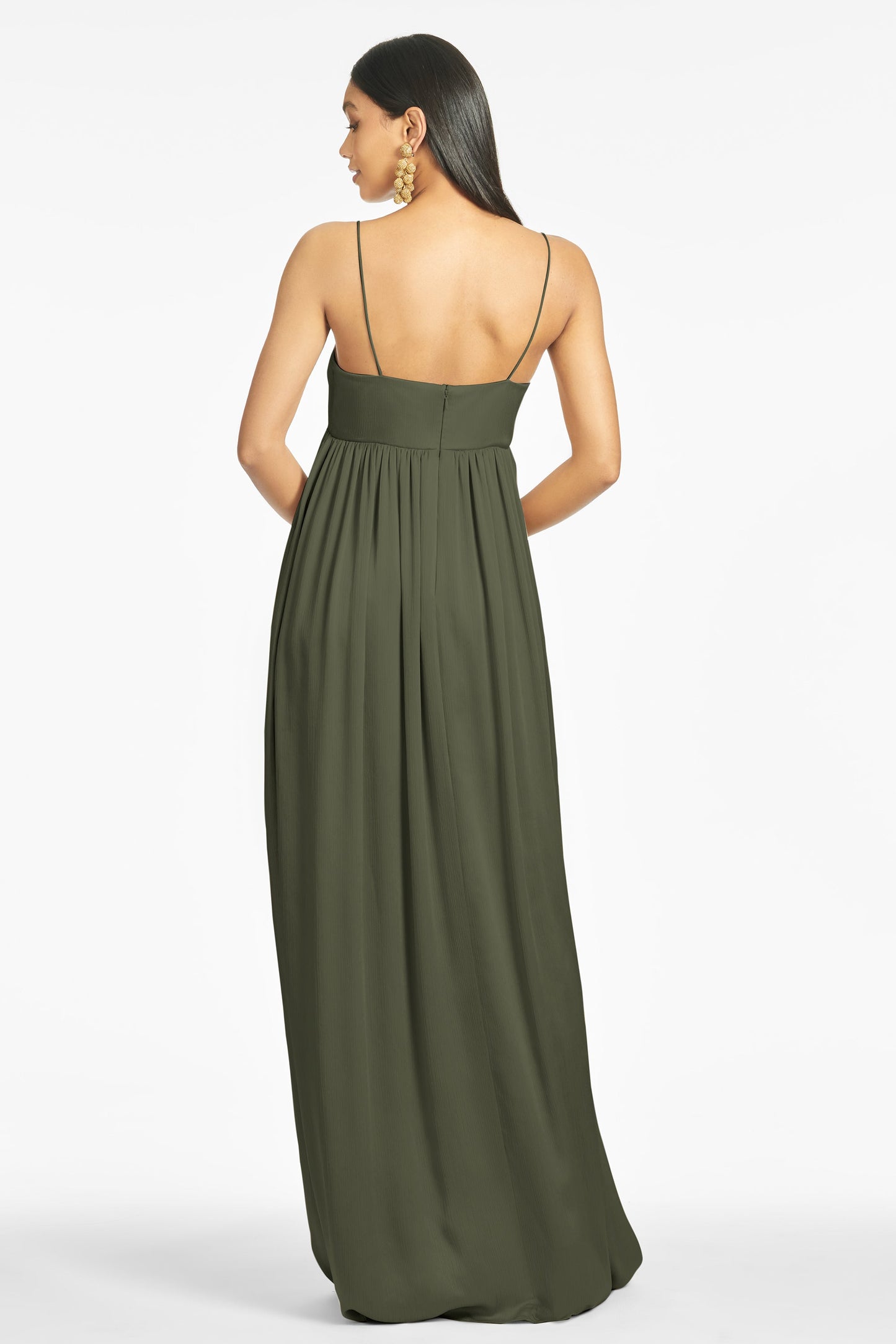 Jessica Gown - Moss Green - Final Sale