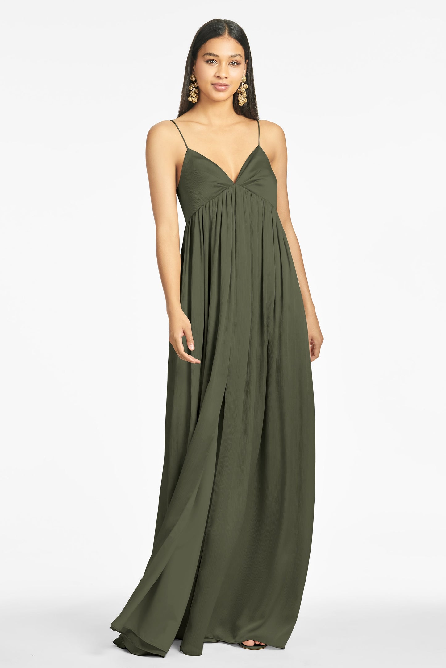 Jessica Gown - Moss Green - Final Sale