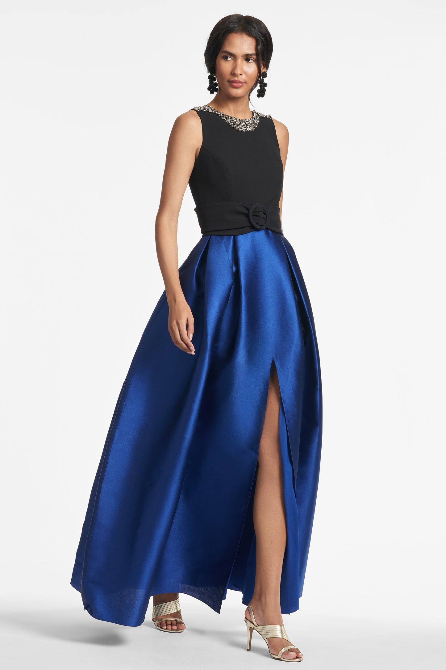 Monica Gown - Black/Blue - Final Sale