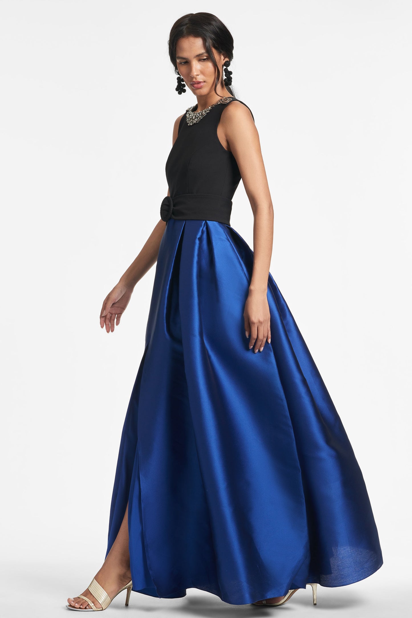 Monica Gown - Black/Blue - Final Sale