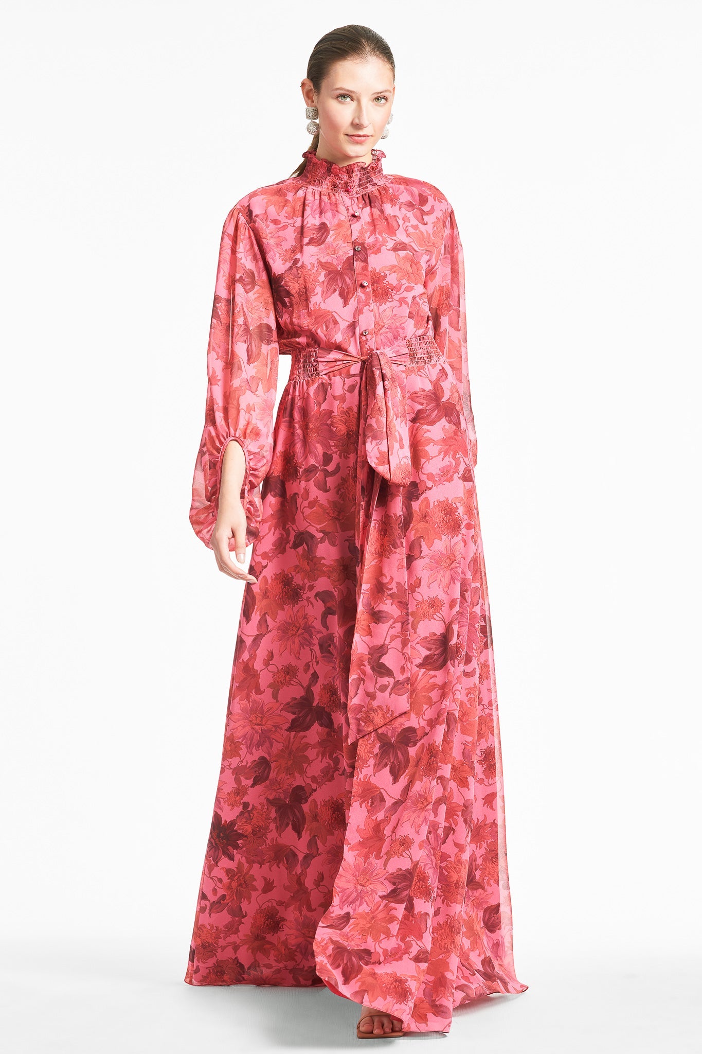 Ronit Gown - Sunset Pink Dalia Multi - Final Sale